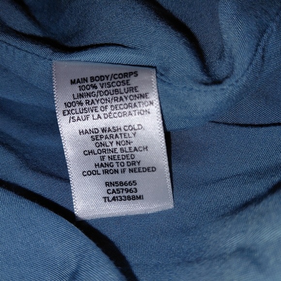 Leith Beautiful Light Blue Lace Trim Maxi Dress - Size XS - EUC - Picture 12 of 15